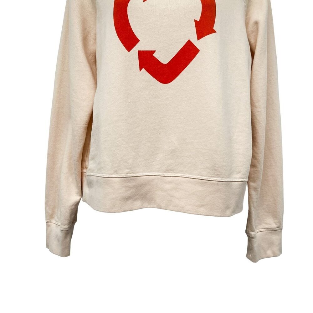 Madewell x Charity Water Heart Recycling Long Sleeve Sweatshirt Pullover Top - Picture 8 of 10